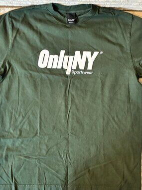 Only NY Court Logo T-Shirt Green Size M